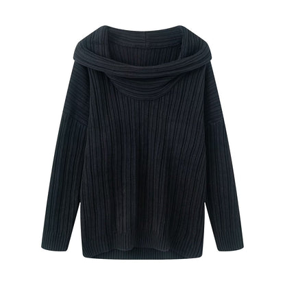 Damen Grobstrickpullover Rollkragen Norvielle
