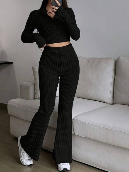 Damen Strickset mit Reißverschluss Norvielle