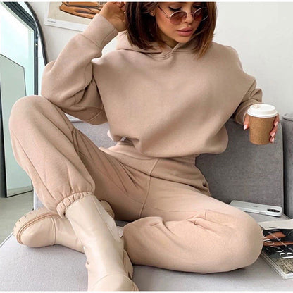 Damen Oversized Sweatanzug mit Kapuze Norvielle