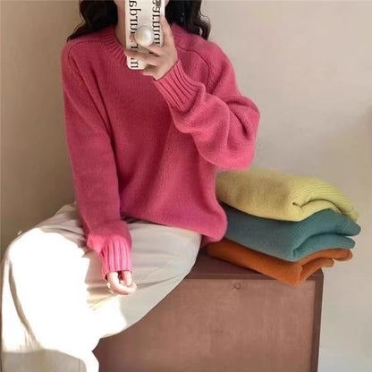 Damen Oversized-Pullover Kuschelig Norvielle