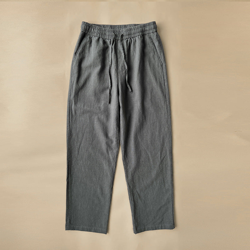 Herren Freizeithosen Elastischer Bund Seitentaschen Bequem