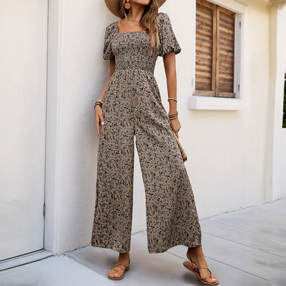 Damen Jumpsuit Floralmuster Bequem Norvielle - Norvielle
