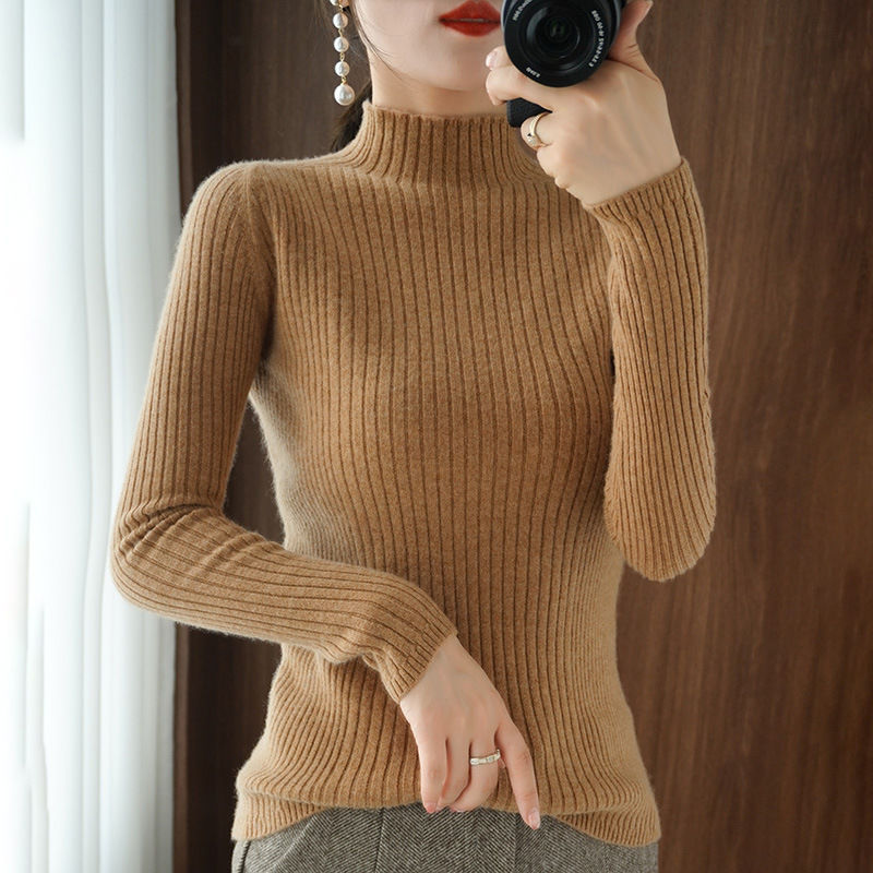 Damen Rollkragenpullover Figurschmeichelnd Norvielle