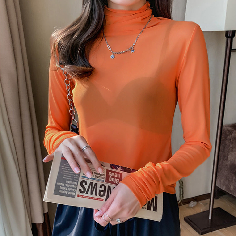 Damen Turtleneck-Pullover Durchsichtig Norvielle - Norvielle