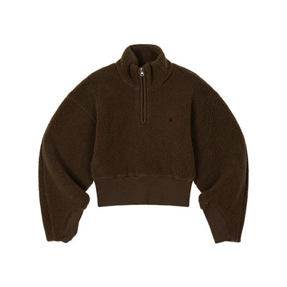 Damen Halbgeschlossener Pullover Kuschelig Norvielle