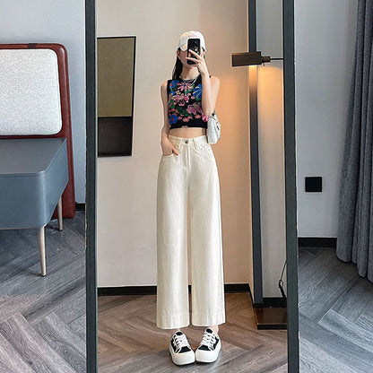 Damen Highwaist Jeans Weit Norvielle