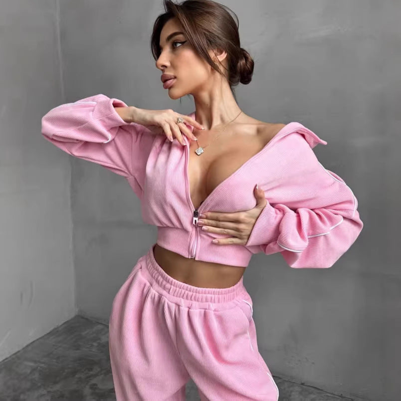 Damen Loungewear-Set mit Kapuze Weites Design Norvielle - Norvielle