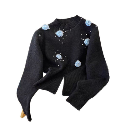 Damen Pullover mit Floralmuster Norvielle