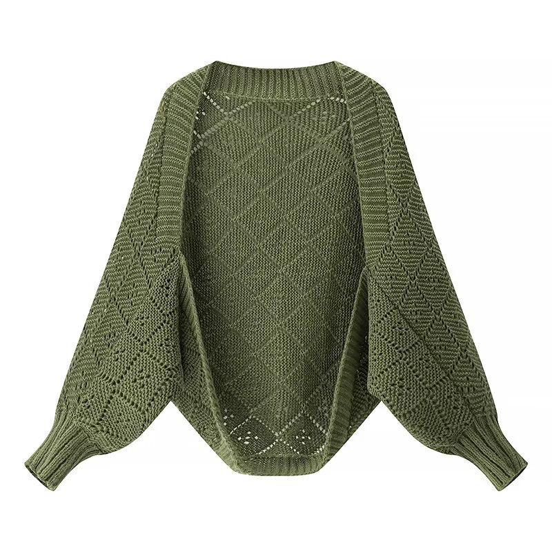 Damen Strickpullover Rautenmuster Norvielle