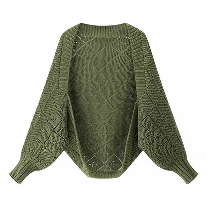 Damen Strickpullover Rautenmuster Norvielle
