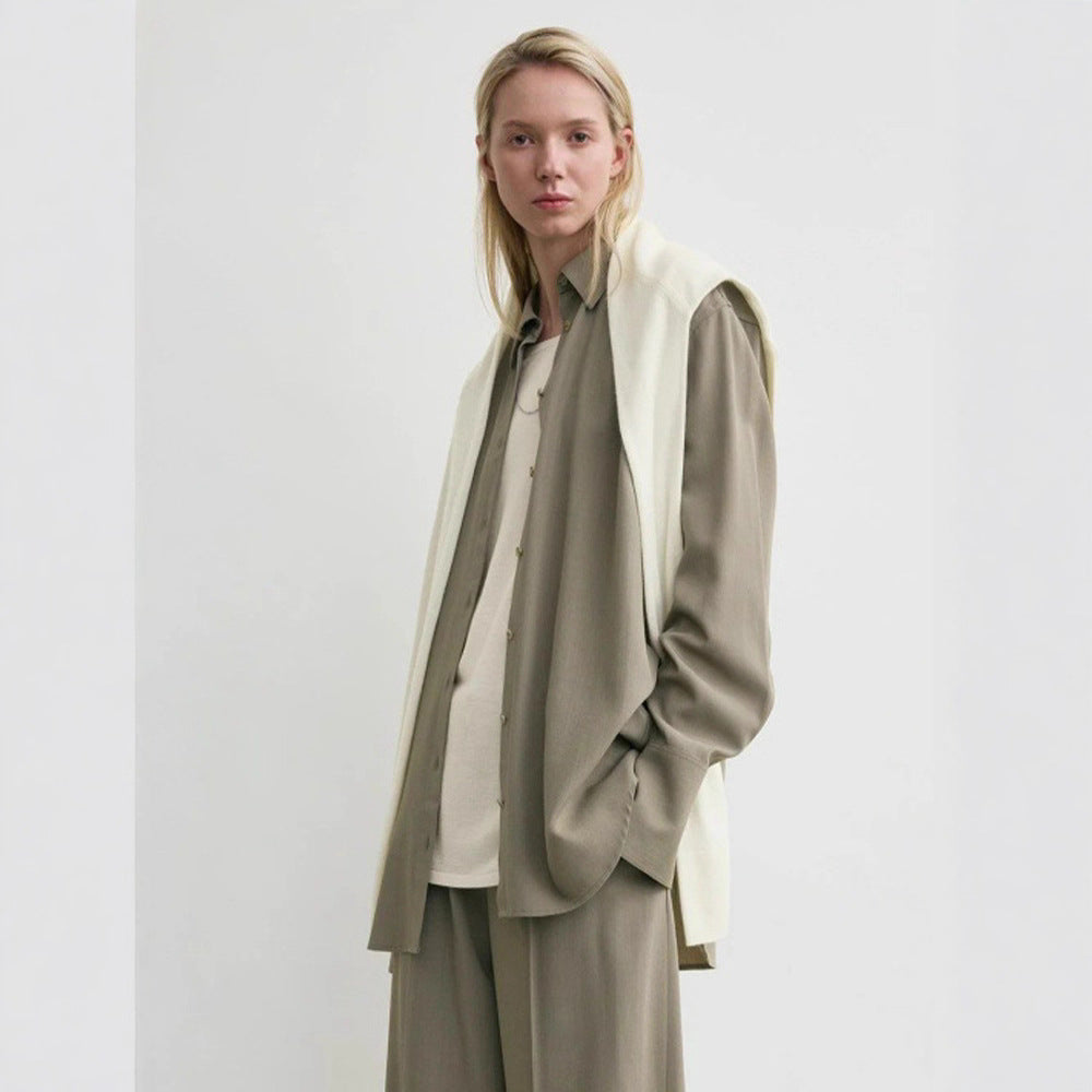 Damen Büropants Weit Norvielle Elegantes Design