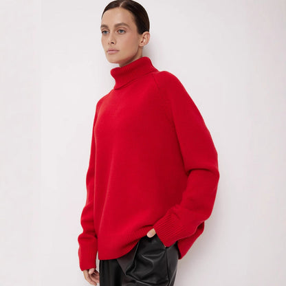Damen Rollkragenpullover Feines Strickmaterial Norvielle