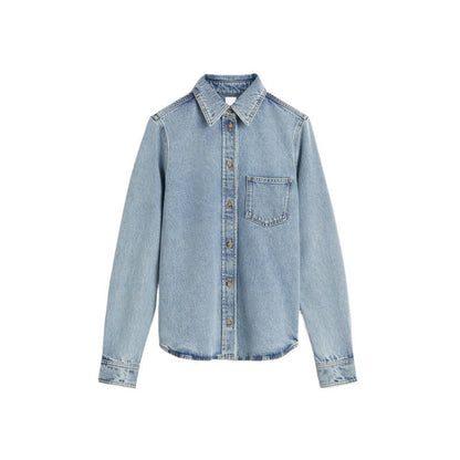 Damen Jeanshemd Lässiger Schnitt
