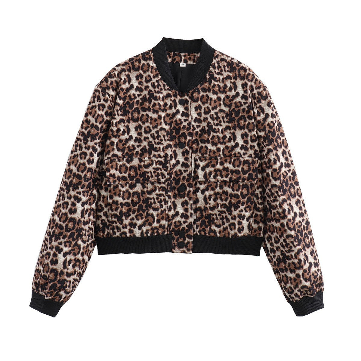 Damen Kurzjacke Taschen Modern Cropped Look