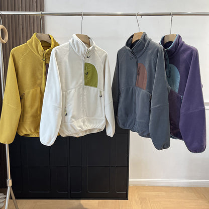 Damen Fleecejacke Hochschließend Praktische Taschen Norvielle