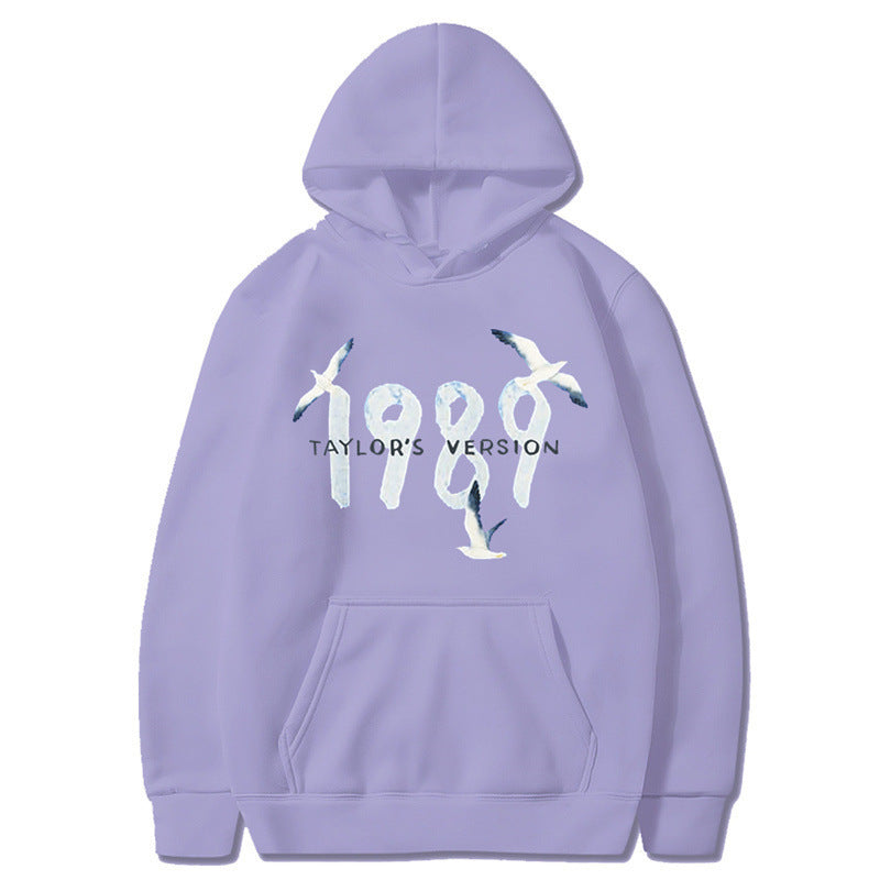 Damen Kapuzenpullover Hochwertige Baumwolle Vogelmotiv