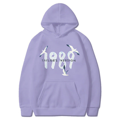 Damen Kapuzenpullover Hochwertige Baumwolle Vogelmotiv
