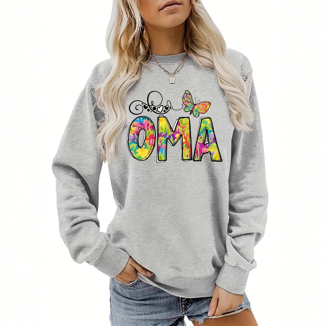 Damen Sweatshirt Botanischer Aufdruck Norvielle - Norvielle