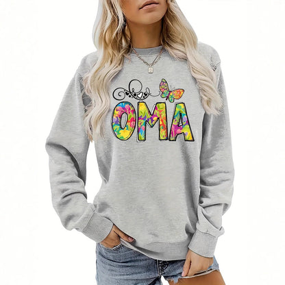 Damen Sweatshirt Botanischer Aufdruck Norvielle - Norvielle