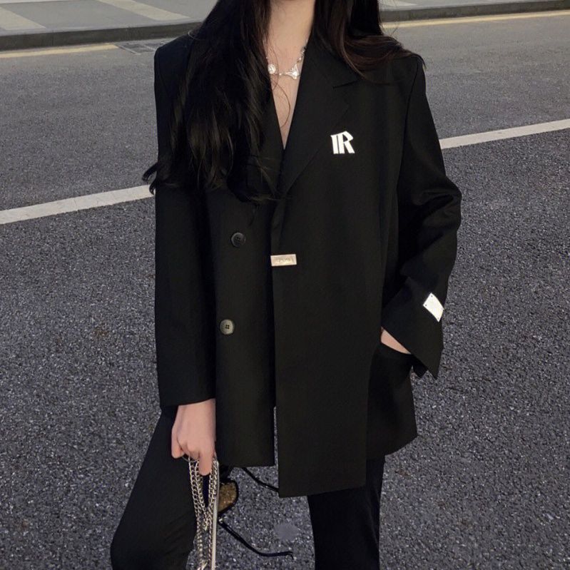 Damen Zweireiher Blazer Oversized Modern Norvielle