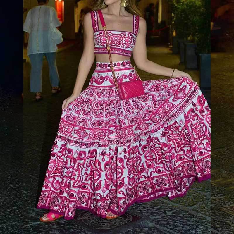Damen Maxi-Kleid Floraler Druck Norvielle - Norvielle