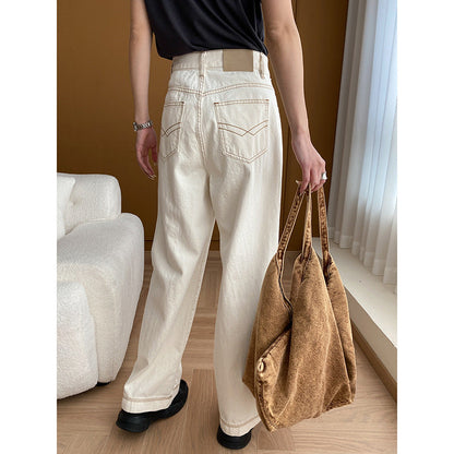 Damen High-Waist Jeans Weite Bein Nachhaltig