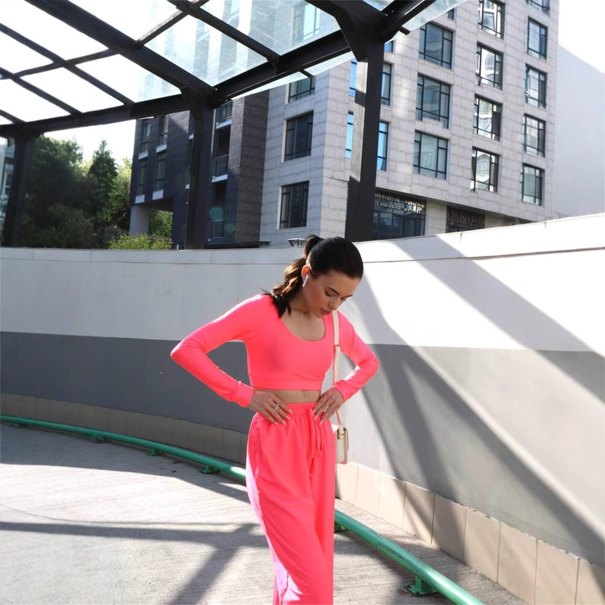 Damen Lounge-Set Weites Oberteil Lässige Hose Norvielle