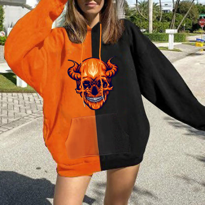 Damen Kapuzenpullover Halloween-Motiv - Norvielle