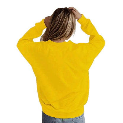 Damen Sweatshirt Weich Innenfutter Weinmotiv Norvielle
