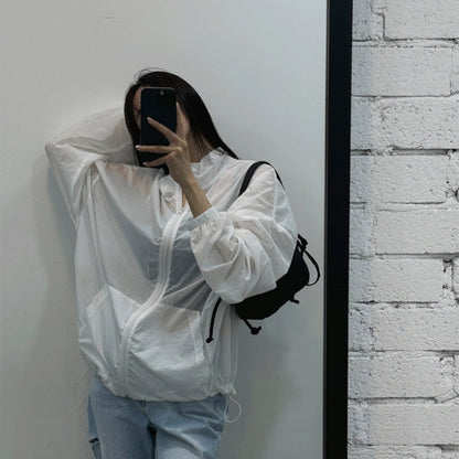 Damen Zip-Übergangsjacke Norvielle Hochkragen