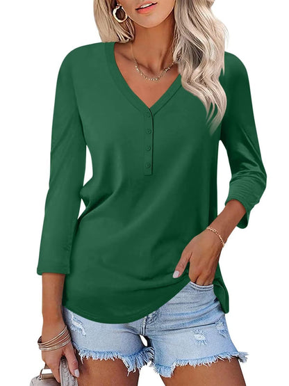 Damen Langärmliges V-Ausschnitt Shirt Norvielle wird zu:
Norvielle