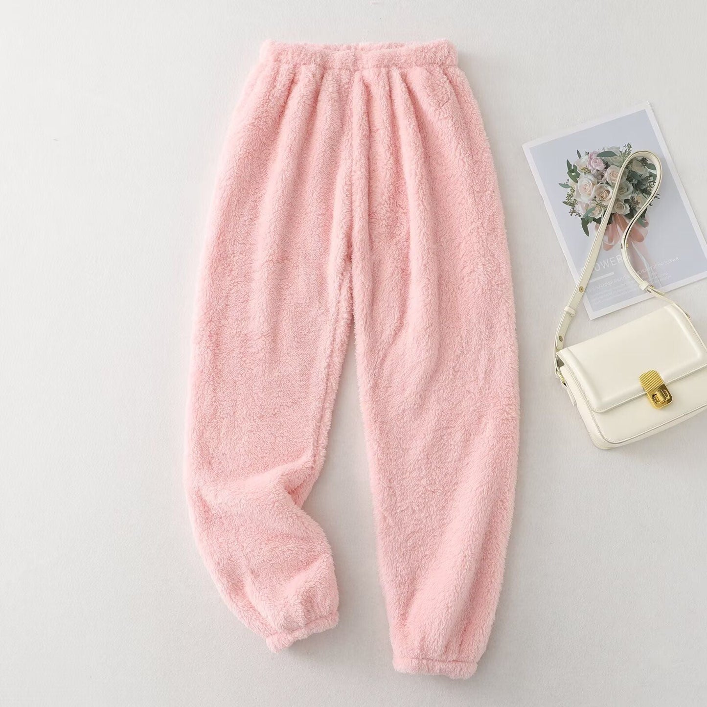 Damen Fleecehose Elastischer Bund Bequem