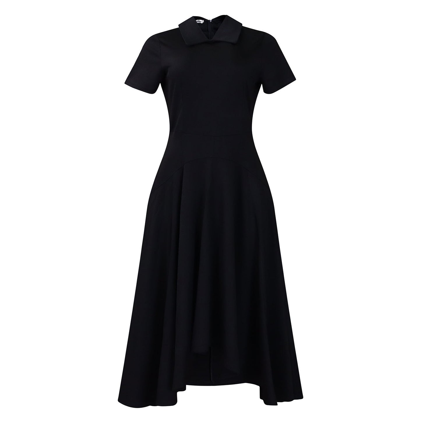 Damen Hemdkleid Asymmetrischer Rock Elegante Taillierung Norvielle