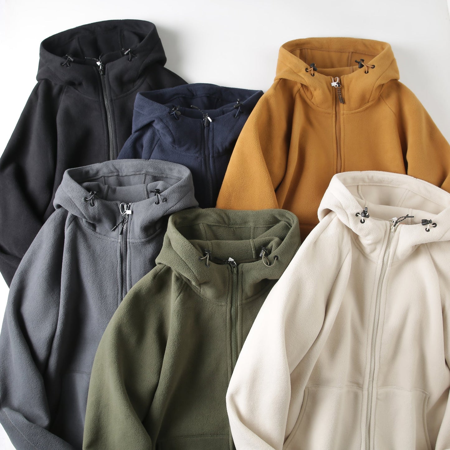 Damen Fleecejacke Kapuzenjacke mit Taschen Norvielle