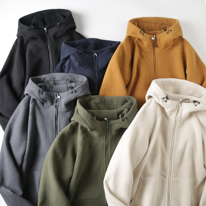 Damen Fleecejacke Kapuzenjacke mit Taschen Norvielle