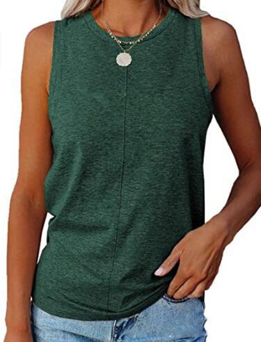Damen Ärmelloses T-Shirt Elegant Schnitt Norvielle - Norvielle