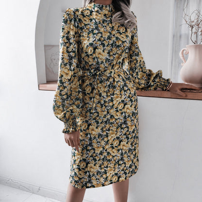 Damen Blusenkleid Floralmuster Baumwolle Norvielle