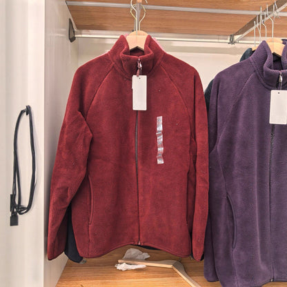 Damen Fleecejacke Hochkragen Seitentaschen Norvielle