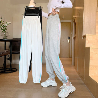 Damen Jogginghose Sportlich Mit Seiteneinsätzen Norvielle
