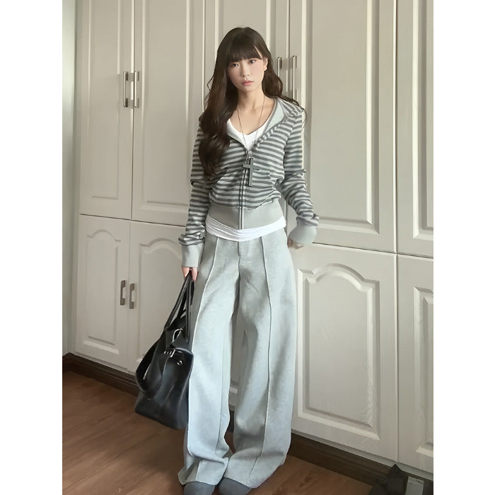 Damen Strickjacke Reißverschluss Bequem Norvielle
