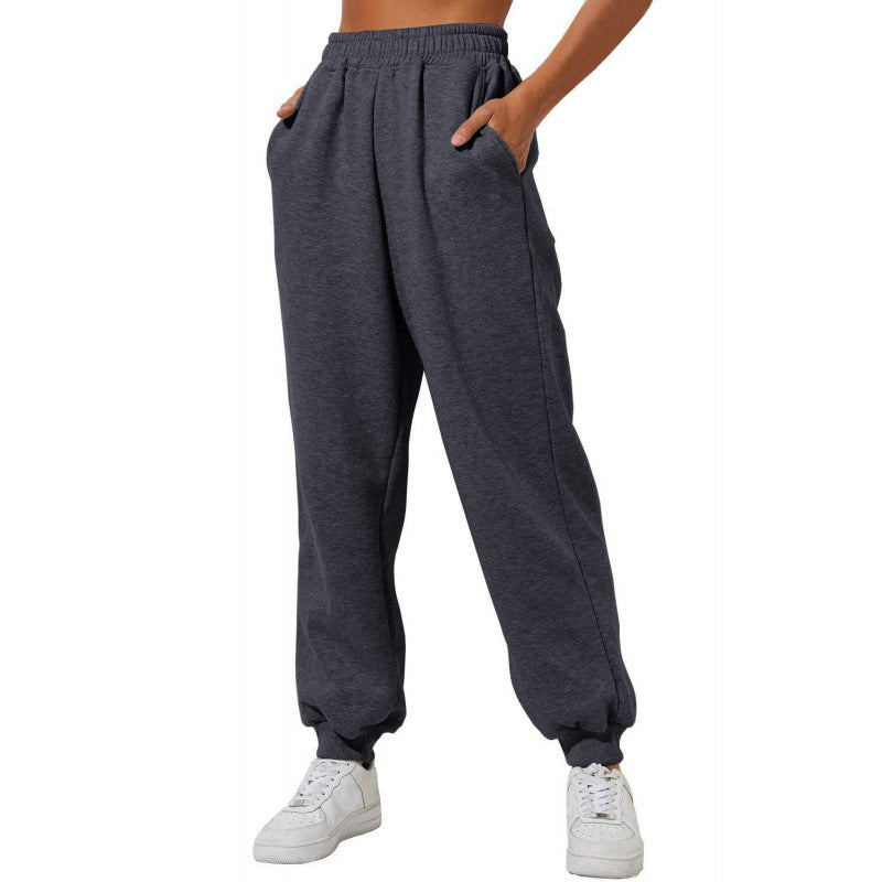 Damen Jogginghose Elastischer Bund Eingrifftaschen Norvielle