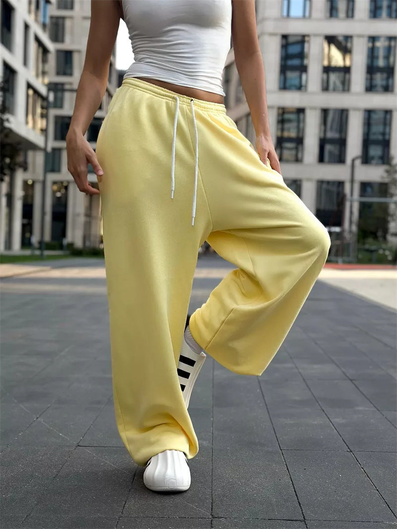 Damen Sweatpants Hochbund Mit Taschen Norvielle