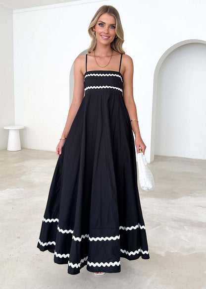 Damen Maxikleid A-Linie Sommer Elegantes Design Norvielle