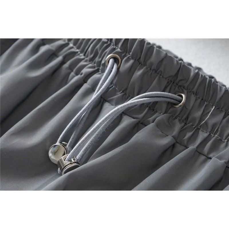 Damen Funktionshose Elastischer Bund Versteckte Taschen