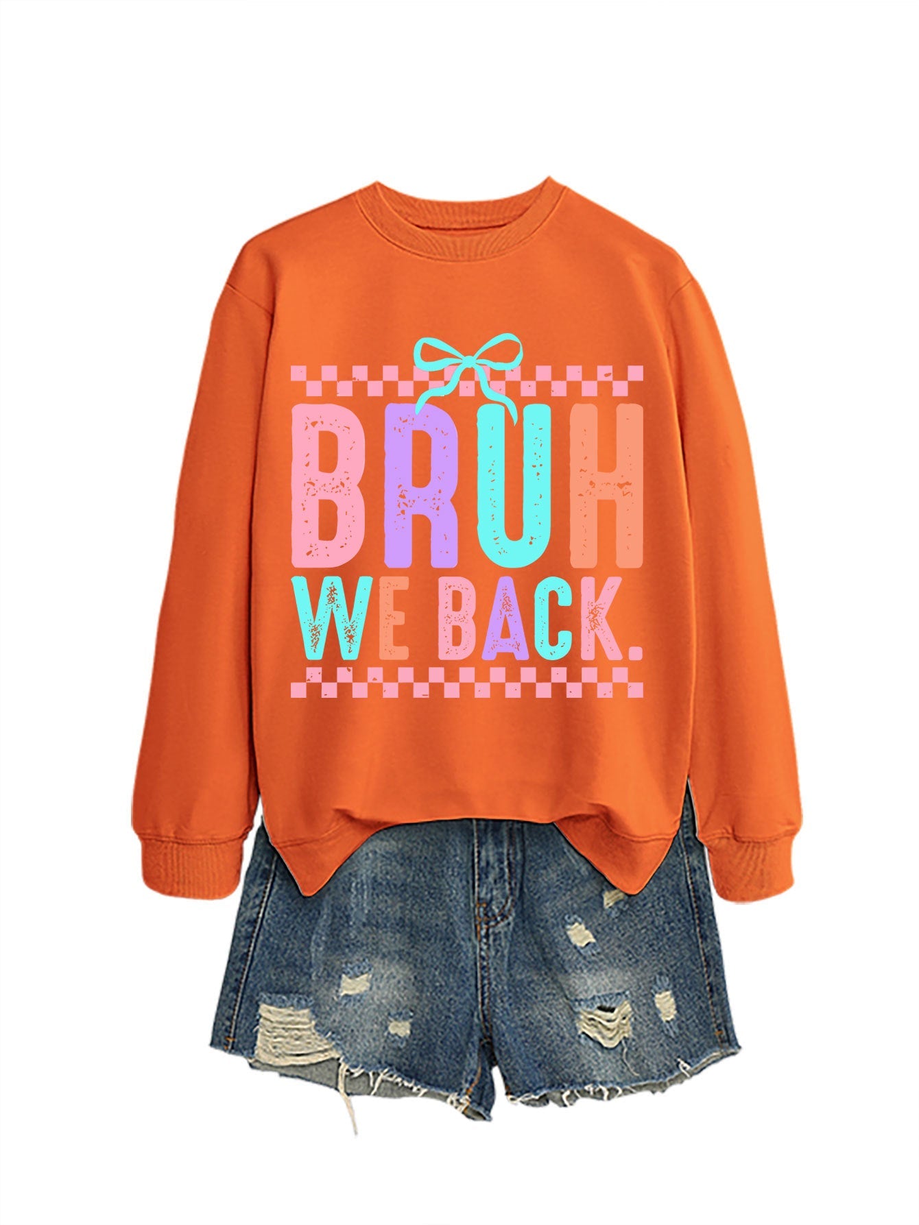 Damen Sweatshirt Bequem Fröhlicher Druck Norvielle