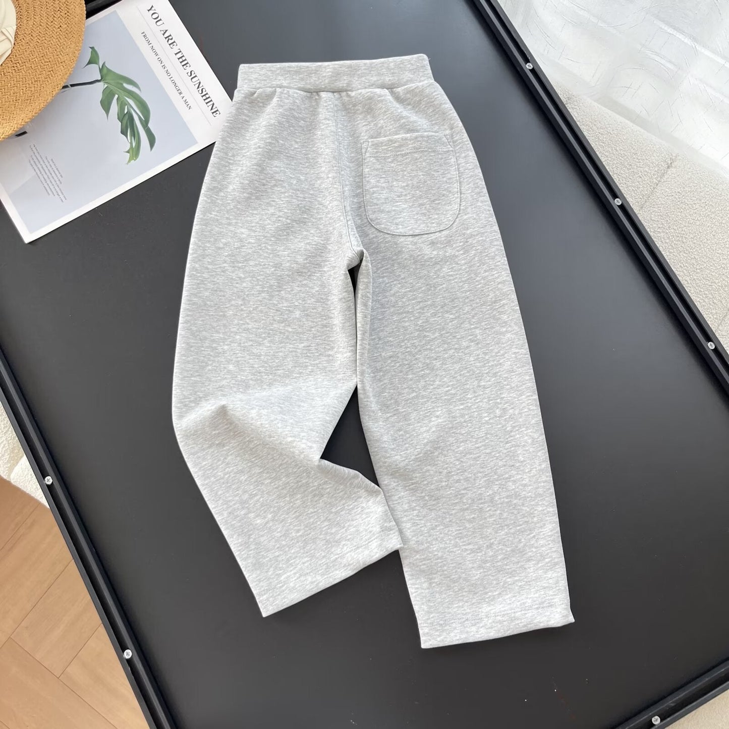 Damen Sportliche Freizeithose Elastischer Bund Praktische Taschen