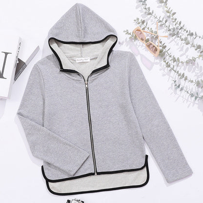Damen Sportliche Zip-Hoodie Jacke Norvielle -> Damen Sportzip-Hoodie