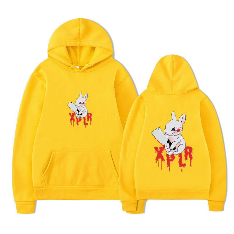 Damen Kapuzensweater Cartoon-Motiv Bequem Norvielle