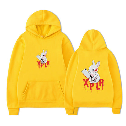 Damen Kapuzensweater Cartoon-Motiv Bequem Norvielle