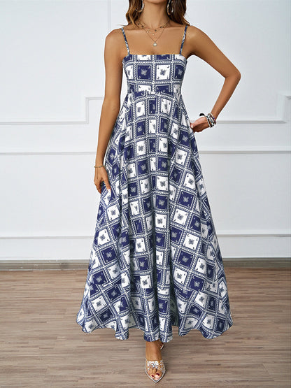 Damen Maxikleid Grafisches Muster Norvielle